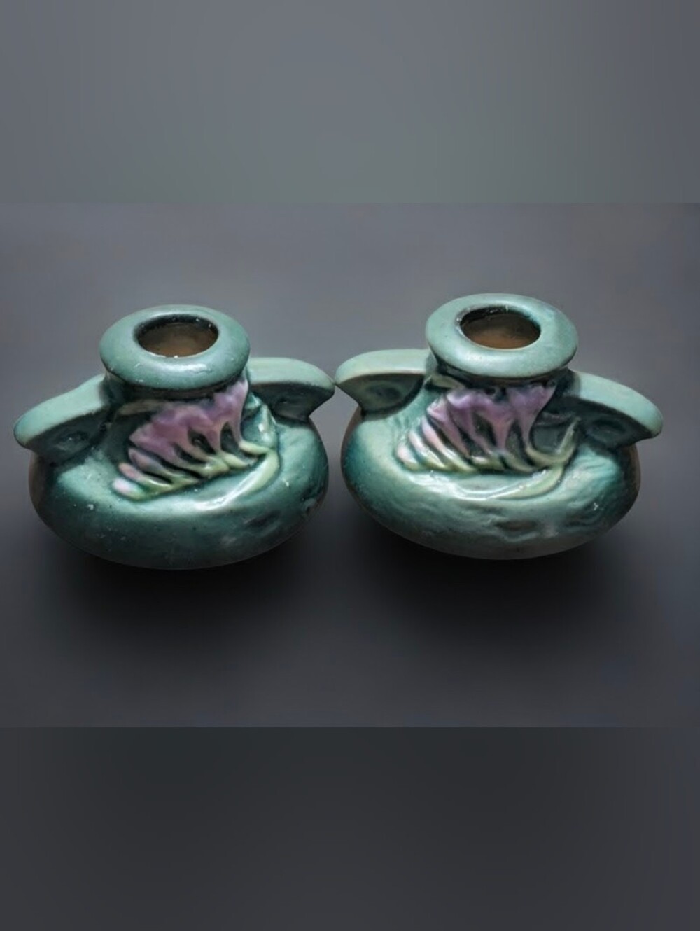 Roseville Candle Holders